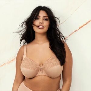 Elomi Lydia Underwired Bandless Bra EL4390 38M NWT